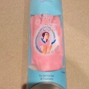 Pink Gel Terry Gloves For Women's Hands, New